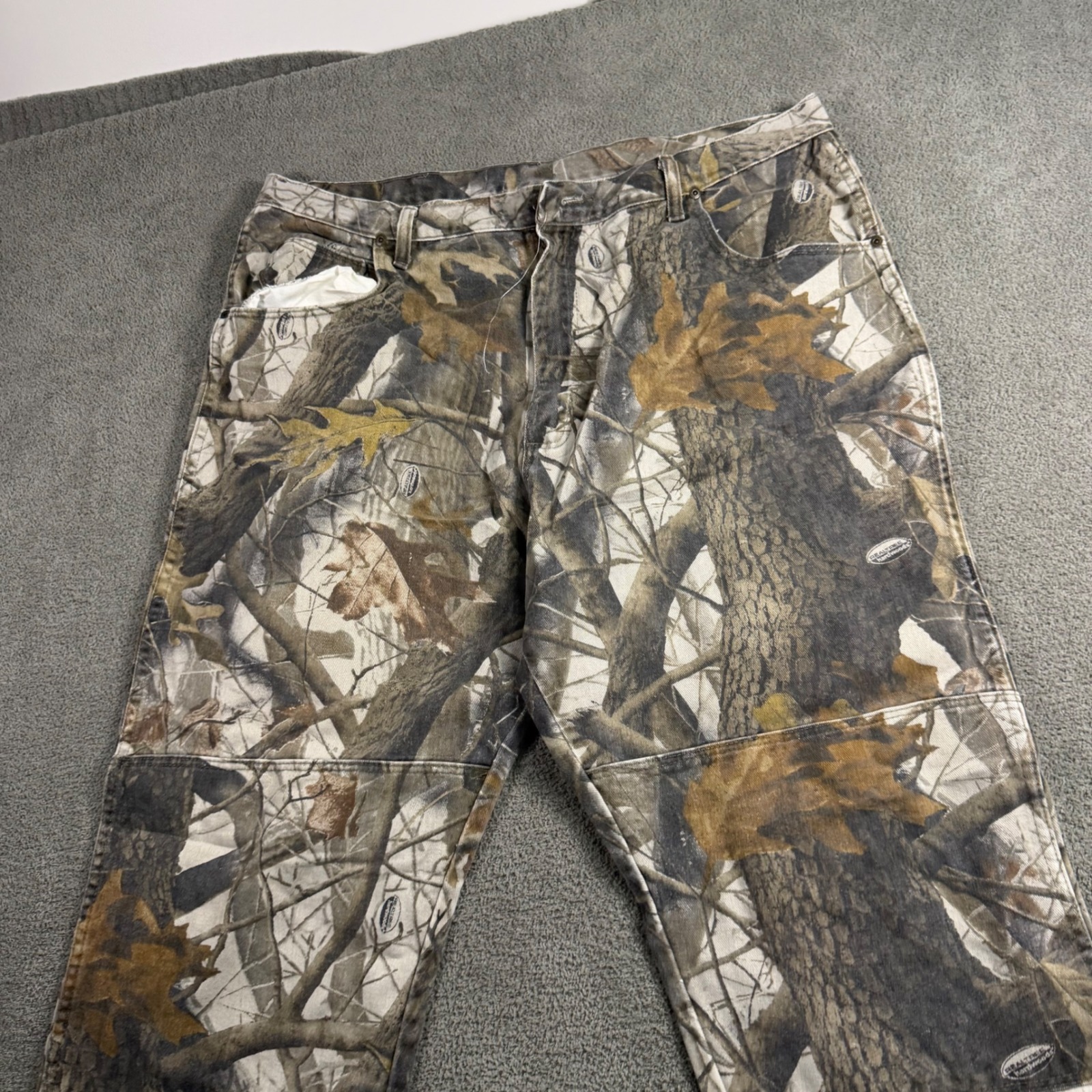 Wrangler Five Star Realtree Camo Double Knee Pants 42x30 Hardwoods Hd 97grhhd